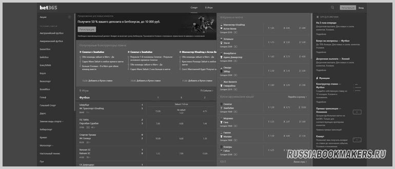 Bet365 букмекер